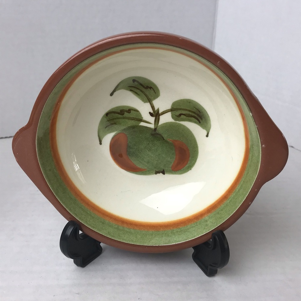 Vintage STANGL POTTERY - Orchard Song Lugged Soup Bowl Oven Proof